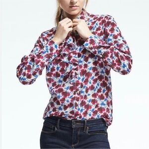 Banana Republic Dillon Floral Button Down Shirt